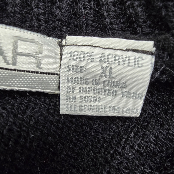 Vintage Chinawear Knit Sweater  Cross Stitch Rose Print Cottagecore  Size XL - Picture 7 of 9